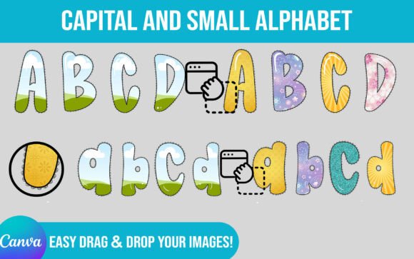2 Preppy Lace Canva Alphabet Template: A Versatile Design Resource