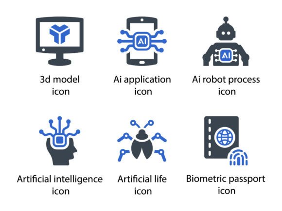 Artificial Intelligence Icon Set 1: A Comprehensive Design Tool for Modern Workflows
