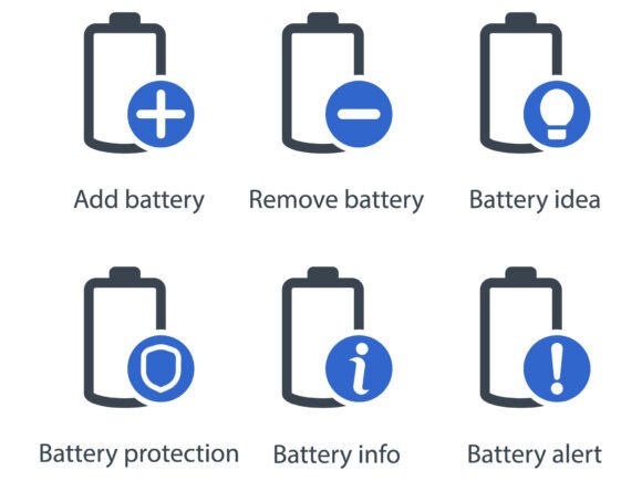 Battery Icon Set 2: A Must-Have for Designers and Developers