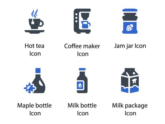 Breakfast Icon Set 4: Elegant Design for Every Project