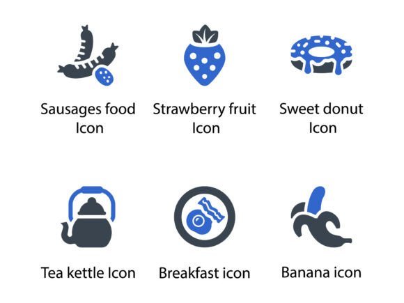 Breakfast Icon Set 6: A Versatile Toolkit for Designers and Developers