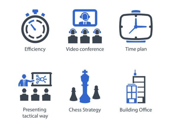 Business Office Icon Set 3: A Versatile Resource for Modern Designers
