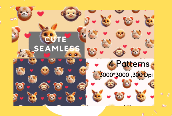 Cute Animal Seamless Pattern: A Versatile Design for Modern Creativity