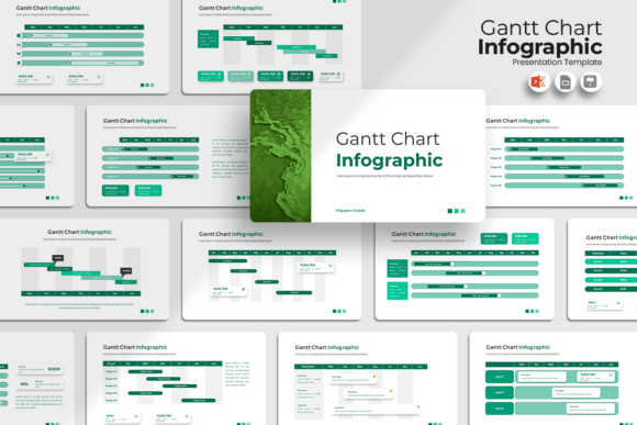 Gantt Chart Infographic - PowerPoint