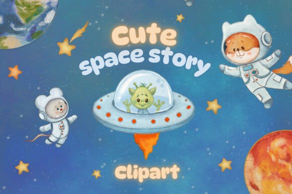 Space Clipart Png Fox Mouse: A Creative Resource for Digital Designers and DIY Enthusiasts