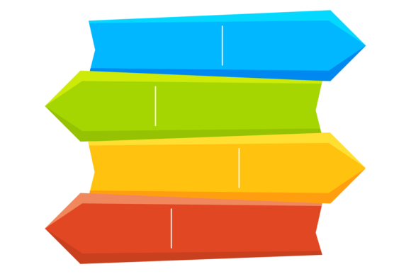 Understanding Infographic Arrow Labels and Color Info Plans